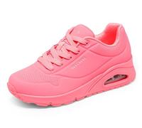Skechers Damen Uno Stand On Air Trainers, Coral Durabuck/ Mesh, 39 EU