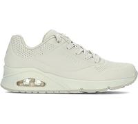 Skechers Damen Uno Stand On Air Trainers, Off White Durabuck/ Mesh, 39 EU | Lässiger Sneaker, luftgekühlte Memory-Schaum-Einlegesohle, Skech-Air sichtbare Dämpfung, Schnürung, Keil-Passform mit