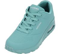 Skechers Damen Uno Stand On Air Trainers, Teal Durabuck / Mesh, 38 EU