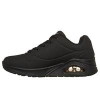 Skechers Damen Uno Stand On Air Turnschuhe, Black Durabuck/ Mesh, 35 EU