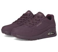 Skechers Damen UNO Stand On Air Turnschuhe, Burgundy Duraleather/Mesh, 40 EU
