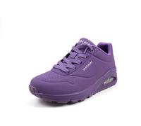 Skechers Damen Uno Stand On Air Turnschuhe, Purple Durabuck Mesh, 37 EU