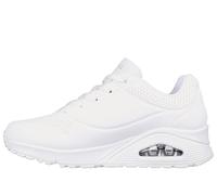 Skechers Damen UNO Stand On Air Turnschuhe, White Durabuck/Mesh, 37.5 EU Weit