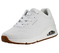 Skechers Damen Uno - Stand on Air, Weiss/opulenter Garten, 9.5 X-Wide