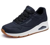 Skechers Damen UNO Stand On Air Weit Trainers, Black, 37 EU Weit
