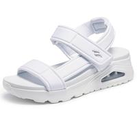Skechers Damen UNO Summer STAND2 Sandale, White, 37 EU