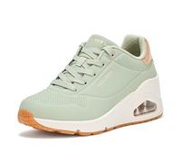 Skechers Women's UNO Wedge-Hi Steps Sneaker, Salbei, 39.5 EU