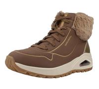 Skechers Stiefelette Uno Rugged Fall Shimmer Taupe Durabuck Metallic mit Faux Fur Damen 37