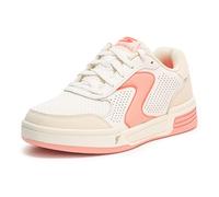Skechers Damen Viper Court Classic Sneaker, Off White Leather/Textile/Synthetic/Pink T, 37.5 EU