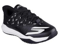 Skechers Damen Viper Court Rally Pickleball Sneaker, Schwarz/Weiß, 38 EU
