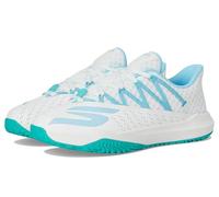 Skechers Damen Viper Court Rally Pickleball Sneaker, Weiß/Hellblau, 36.5 EU