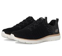 Skechers Damen Virtue-Lucent Sneaker, Black/Rose Gold=bkrg, 41 EU Weit