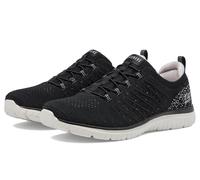 Skechers Damen Virtue Show Runner Sneaker, Schwarz/Rosa = BKPK, 40 EU Weit