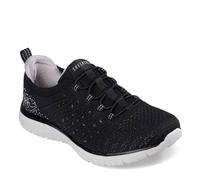 Skechers Damen Virtue Show Runner Sneaker, Schwarz/Rosa = BKPK, 40 EU Weit