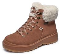 Skechers Winterstiefel PARK CITY Damen Lederimitat Warmfutter Braun Gr. 35