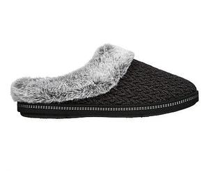 Skechers Damenschuhe Hausschuhe Schwarz Schwarz - Gr. - 41