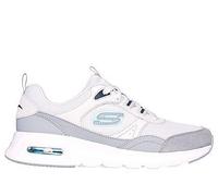 Skechers Damen Skech-AIR Court COOL Avenue, Light Blue & Gray Leather/Light Blue Mesh/MUL, 38 EU