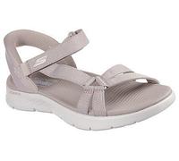 Skechers Damen GO Walk Flex Illuminate Sandale, Taupe, 37 EU