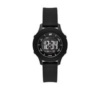 Skechers Damenuhren Rosencrans, Digitales Uhrwerk, 37 mm Gehäuse aus schwarzem Polycarbonat mit Silikonarmband, SR6141
