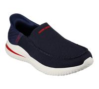 Skechers Delson 3.0 Chadwick Mokassin für Herren, Marineblauer Strick, 44 EU