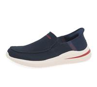 Skechers Herren-Schuhe Delson 3.0 210604 Slip-On Navy Knit Blau Größe 44