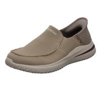 Skechers Herren Slip-On Schuhe Delson 3.0 Cabrino Taupe Knit Beige Größe 48,5 EU