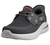 Skechers USA Herren Slip-Ins Delson 3.0-Roth Loafer, Charcoal/Orange, 43 EU