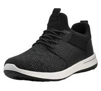 Skechers Delson-Camden Herren-Sneaker mit klassischer Passform, Schwarz/Weiß, 12 X-Wide