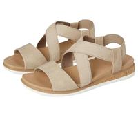 Skechers Desert Kiss Damen-Sandalen, niedrig, Taupe, 36.5 EU