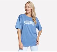 Skechers Destination Shorts Sleeve T-Shirt in Poseidon, Größe XS