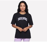 Skechers Destination Shorts Sleeve T-Shirt in Schwarz, Größe 2XL
