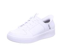 Skechers Distown Herren Sport Court 92 Slip-Ins, Weiss/opulenter Garten, 7.5