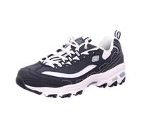 Skechers Damen D'LITES-BIGGEST FAN-11930 Sneaker, Blau (Navy Trubuck/Weiß Mesh/Carolina Blue Trim Nvw), 42 EU