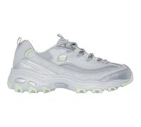 Skechers Damen D'lites-Chromatic Sneaker, Grau/Limette, 43 EU