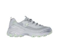 Skechers Damen D'lites-Chromatic Sneaker, Grau/Limette, 43 EU