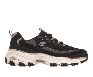 Skechers D'Lites - Chrome Wave Shoes in Schwarz/Roségold, Größe 39.5