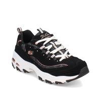 Skechers D'Lites Damen-Sneaker, Schwarz Rotgold, 38.5 EU
