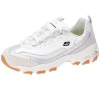 Skechers D Lites Dazzling Shine Sportschuhe EU 37 White Pu / Mesh / Iridescent Accent / Grey Trim