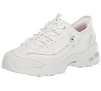Skechers D'Lites New Scene Damen-Sneaker zum Reinschlüpfen, Weiß/Silber, 41 EU