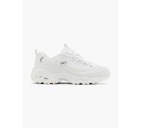 Skechers Dlites Play On Sneaker Weiß, Damen, Größe: 41, Material: Lederimitat/Textil