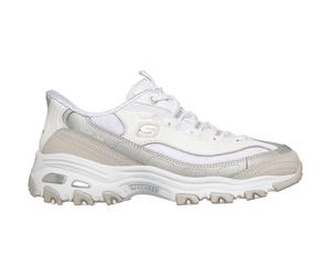 Skechers D'Lites - Smooth Nostalgia Damen Slipper, weiß, Größe 38 38