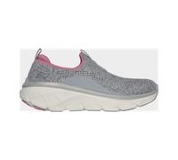 Skechers Relaxed Fit: D'Lux Walker 2.0 - Bold State Slip-On Shoes in Grau/Rosa, Größe 36, Vegan