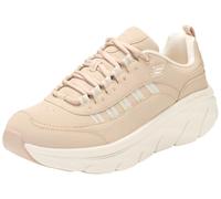 Skechers Damen-Sneaker D'Lux Walker 2.0 Step Taupe Leder/Goldbesatz 36 EU