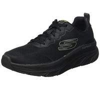 Skechers Herren D'LUX Walker Scrambler Fabric, Black Mesh/Synthetic Trim, 45 EU