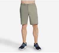 Skechers Downtown Cargo 9 Inch Shorts in Grün/Grau, Größe Medium