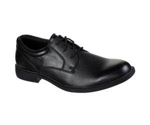 Skechers Dreston Rasmiss Leder Herren schwarze Standard Schnürschuhe EU 40,5 / UK 7