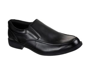 Skechers Dreston Ratlon Leder Herren Schwarz Slipper EU 39/UK 6