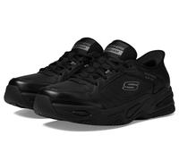 Skechers Durham Herren-Sneaker zum Reinschlüpfen, Schwarz, 42 EU X-Weit