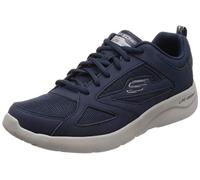 Skechers Dynamight 2.0-fallford Sneaker Herren, Blau (Navy Leather/Mesh/Pu/Trim Nvy), 43 EU