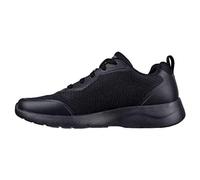 Skechers Dynamight 2.0 Full P Herren,Männer Schnürschuhe,Schnürer,Halbschuhe,Straßenschuhe,Freizeitschuhe,Wechselfußbett,Schwarz,44 EU